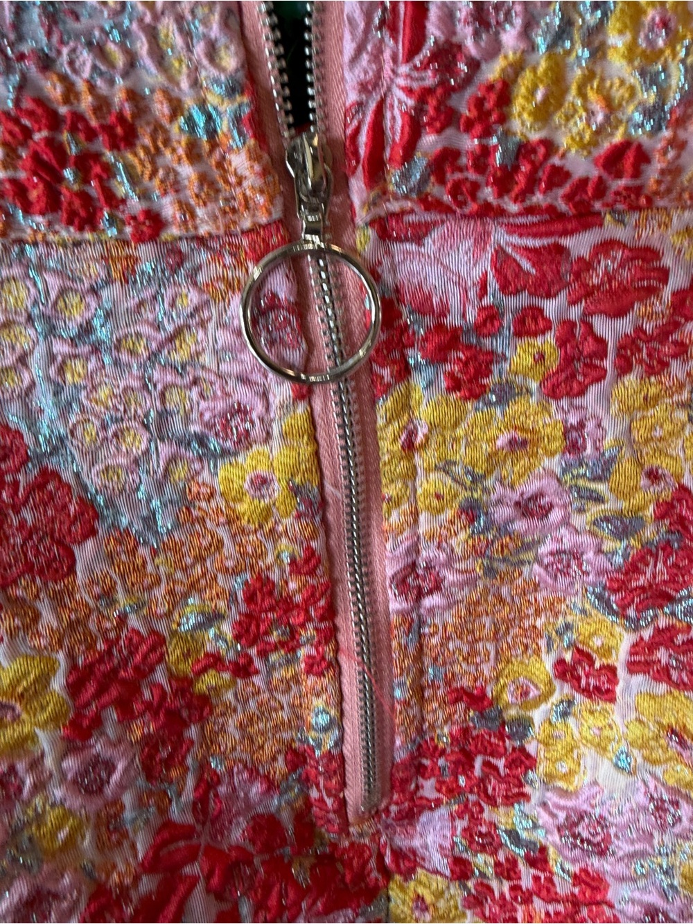 NEW Ellarina Pink Multi Metallic Tie-Strap Two-Piece Midi Dress - Picture 11 of 13